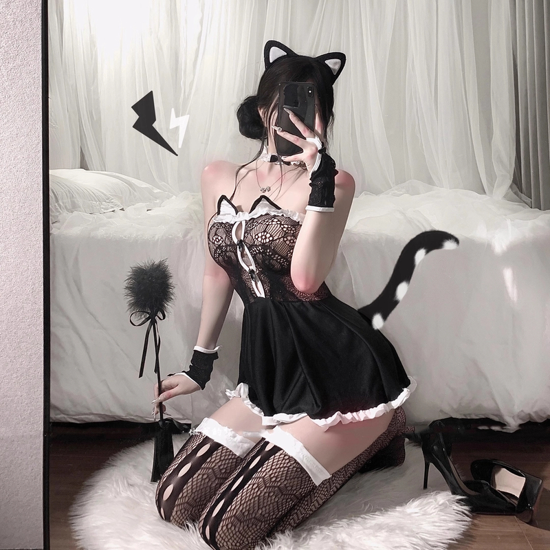 小野猫制服诱.惑套装cosplay猫咪兔女郎cos服装女.仆装萌系纯欲