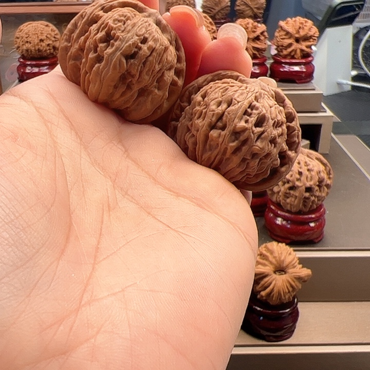 和***安文玩核桃把件35 四座楼 v-005