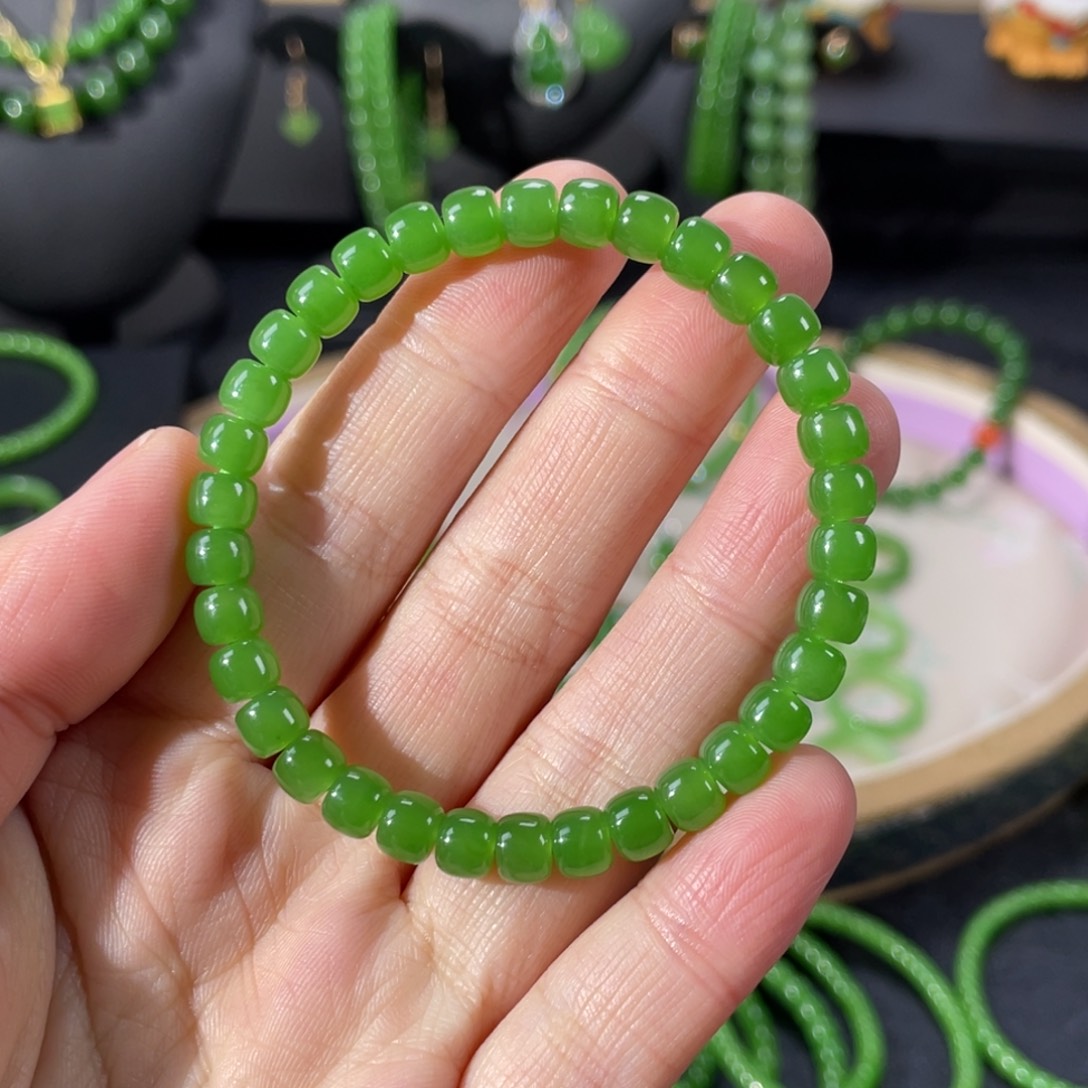 和田玉未镶嵌手链