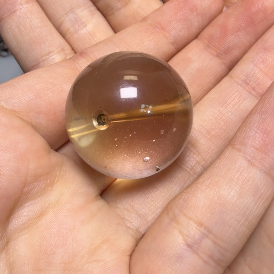 安***茶水晶未镶嵌颈饰吊坠