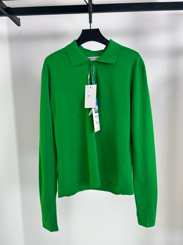 未使用 BOTTEGA VENETA/葆蝶家 BV经典绿色长袖polo衫【专属】