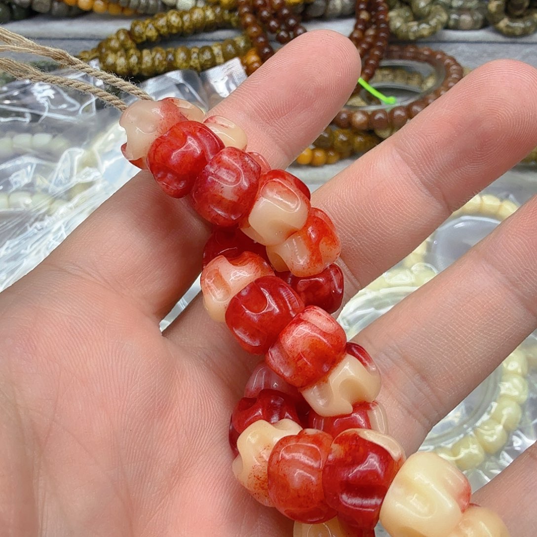 手串/手链驼骨81红驼骨百香大肠1.2