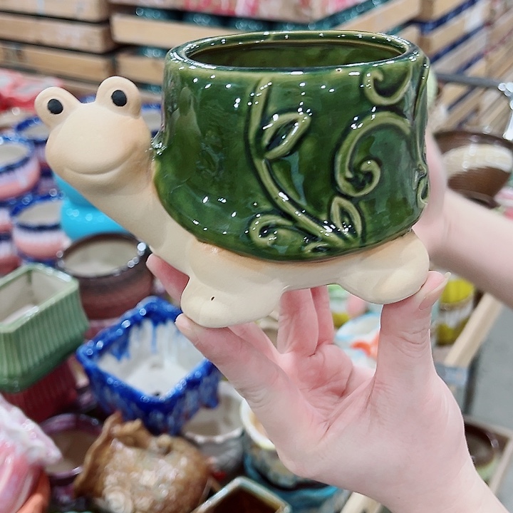 有孔，凑单福利满10元发货陶瓷多肉花盆！