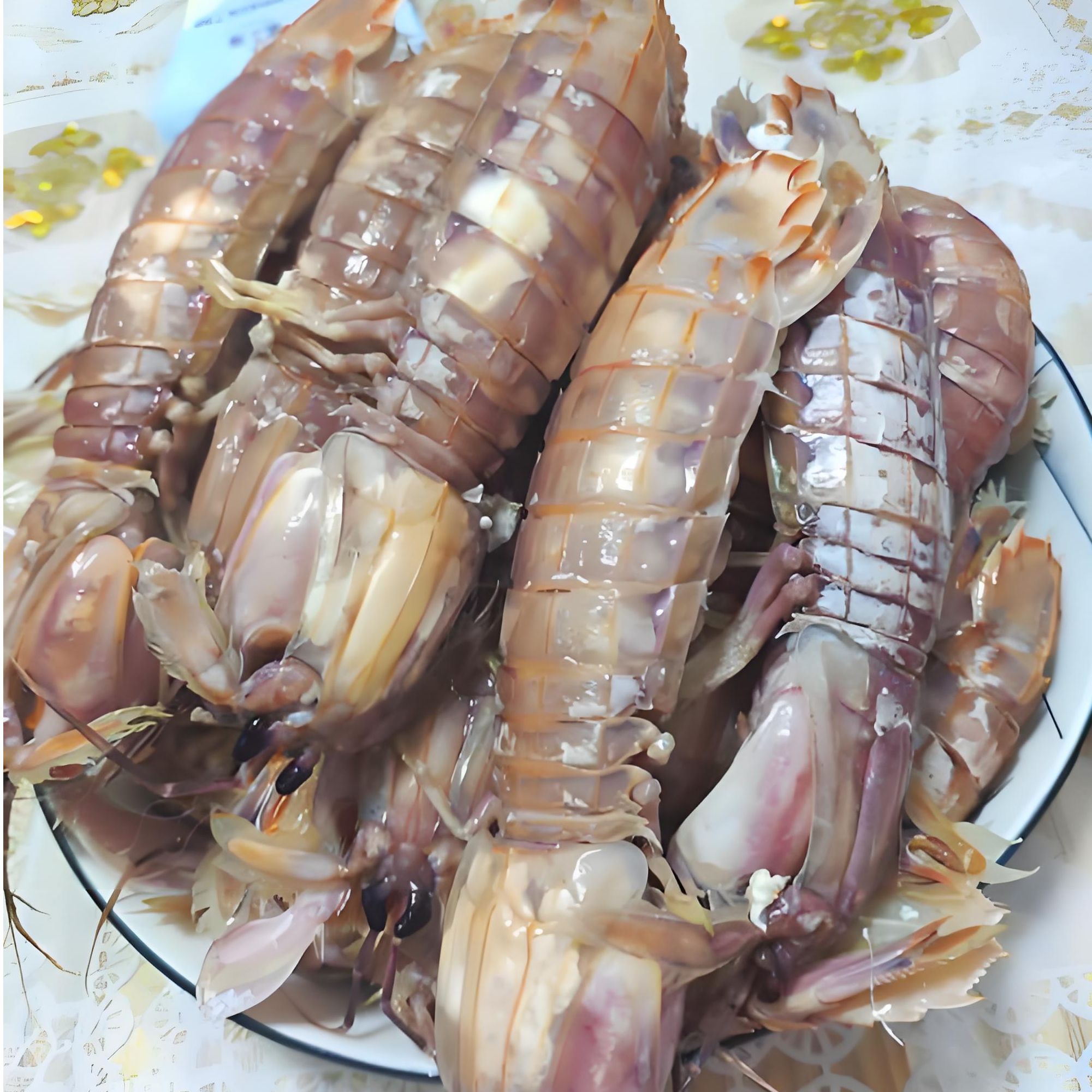鲜活小虾爬子2斤1000g