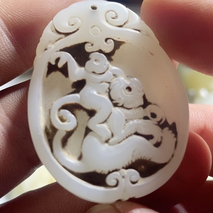 和田玉（糖玉）挂件未镶嵌