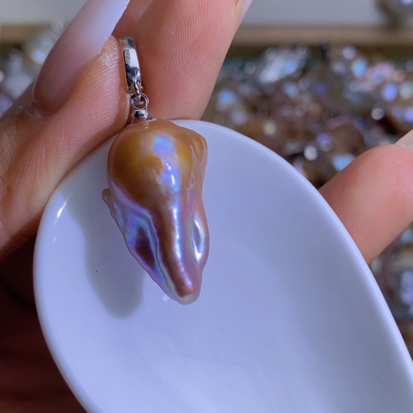 【闪购商品】合金淡水珍珠天然珍珠（微瑕）