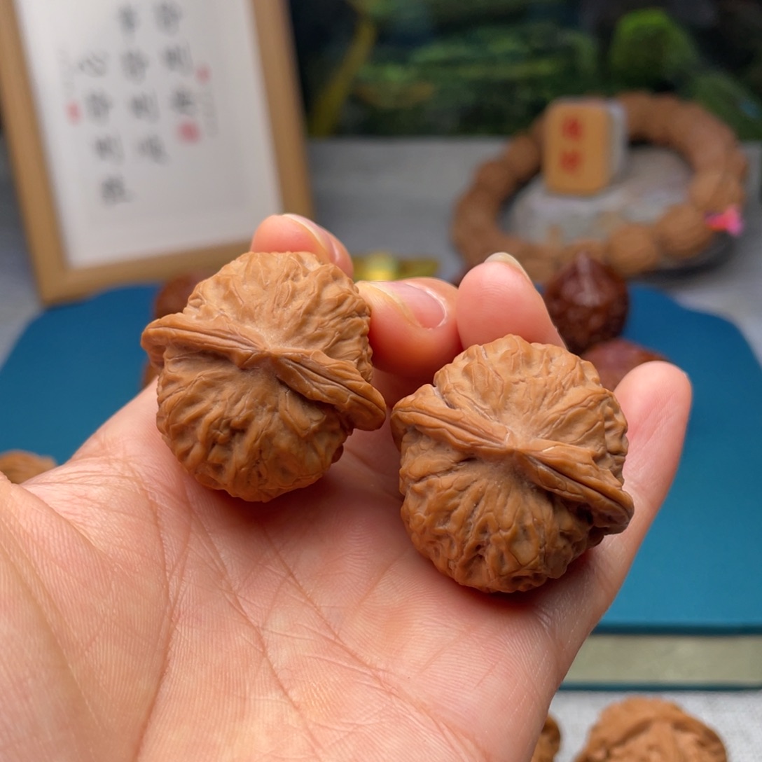桃核把件35全品石门元宝