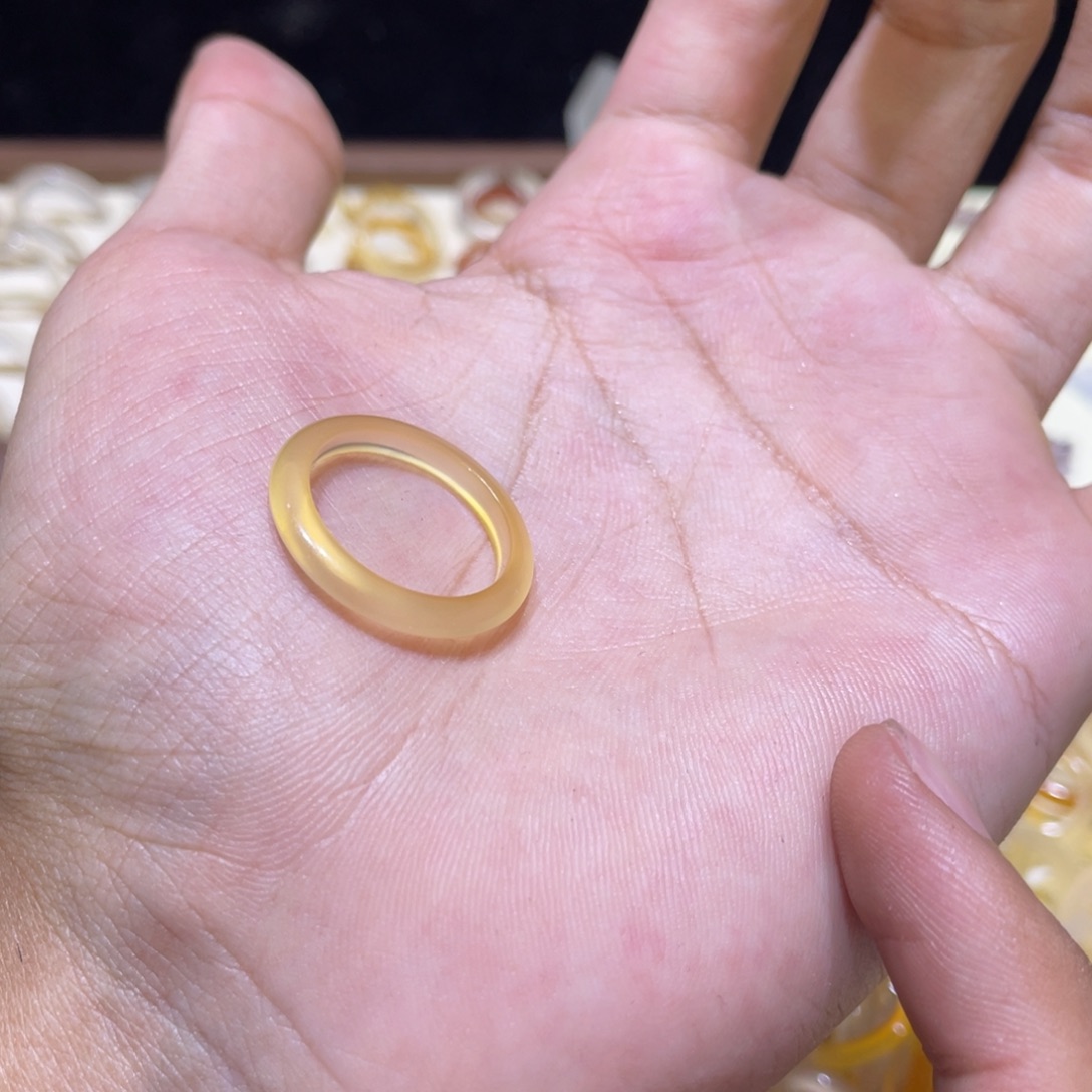 玛瑙/玉髓合金戒指70号港18