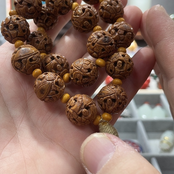 成***织核桃手串/手链精美雕刻精美