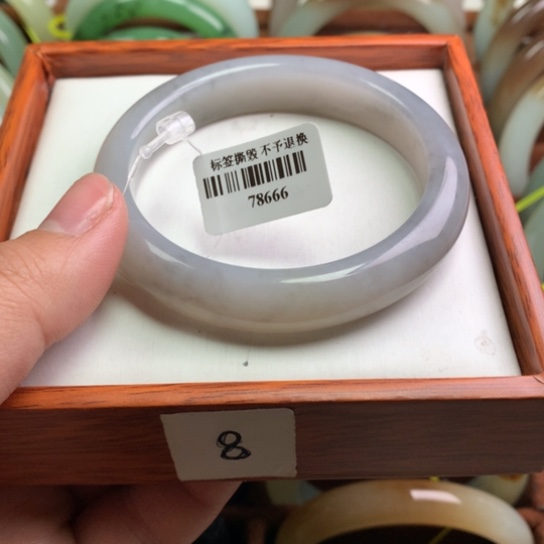 和田玉手镯未镶嵌55