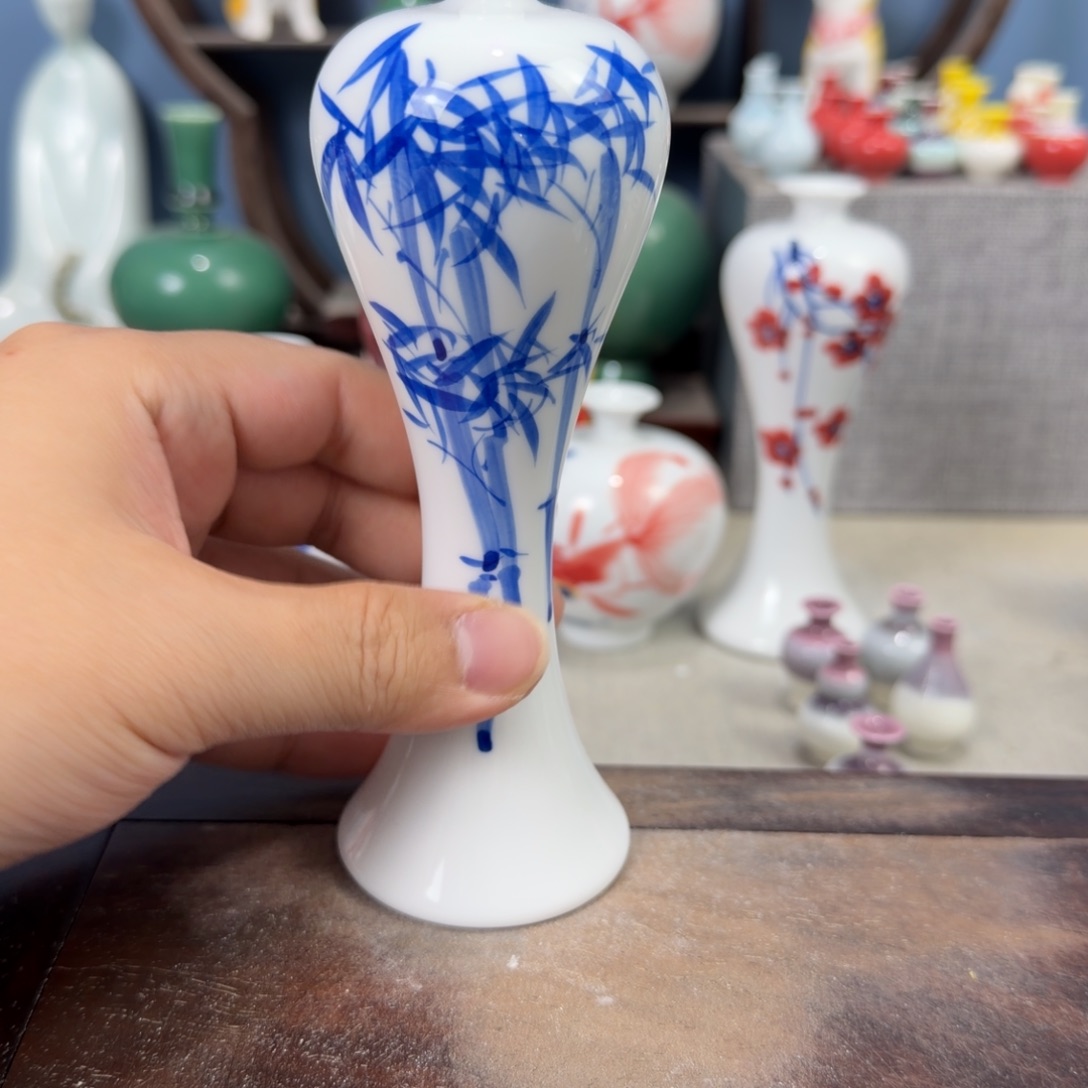 陶瓷手工小花器摆件