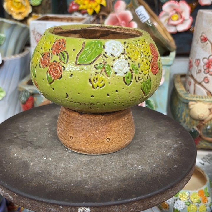 紫砂花盆粗陶材质多肉花盆