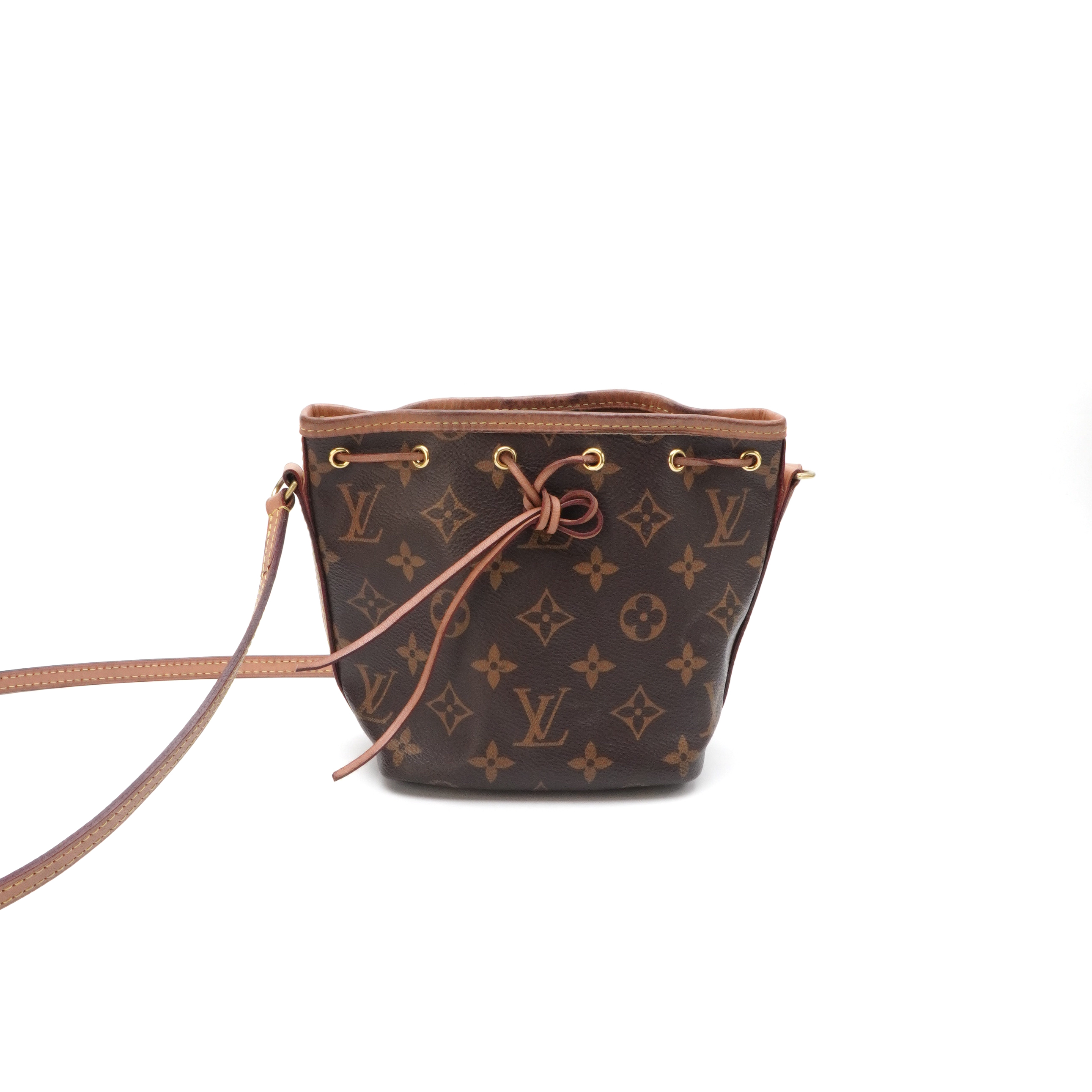 95新 LouisVuitton/路易威登 LV路易威登老花nano水桶包 121017