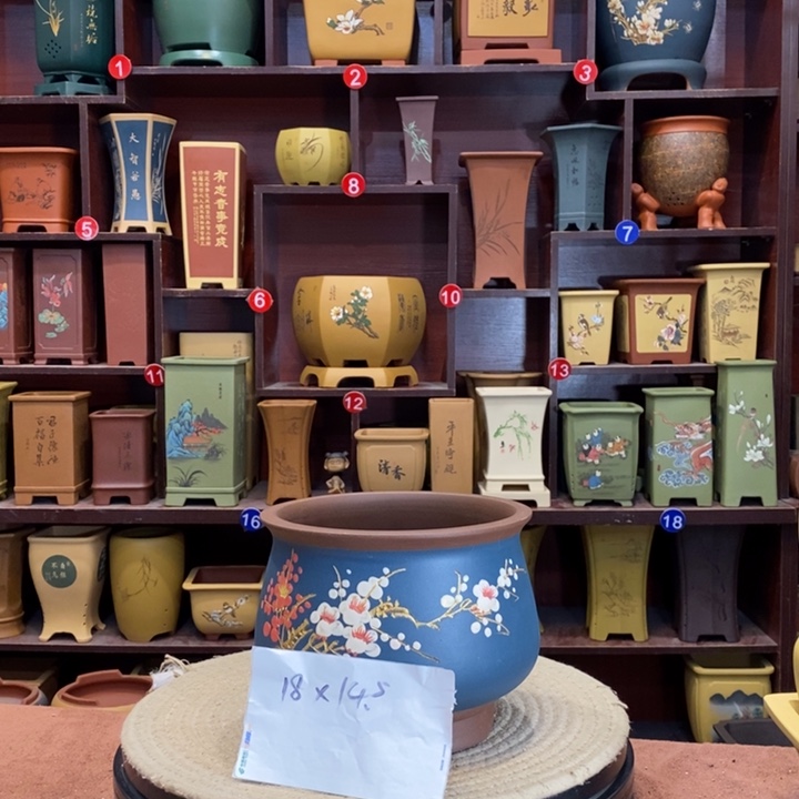 紫砂花盆紫砂陶艺