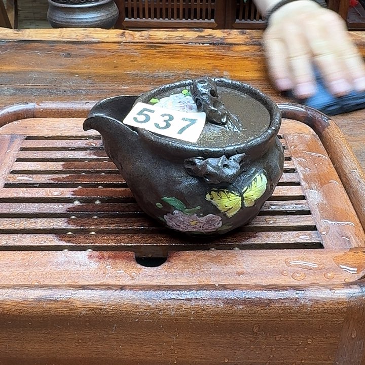 纯手工制作粗陶茶具