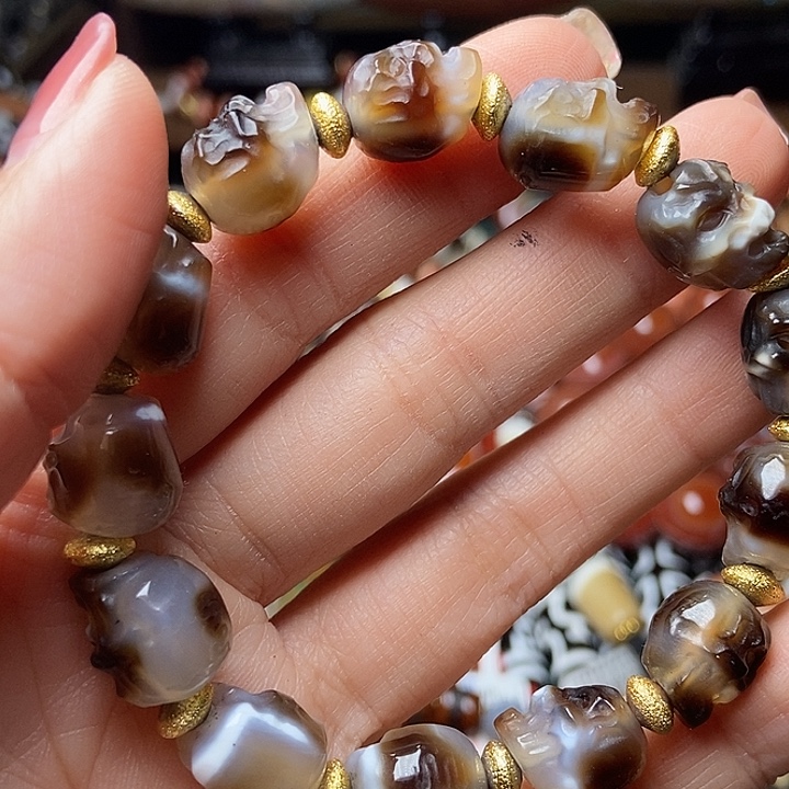 玛瑙/玉髓未镶嵌手链