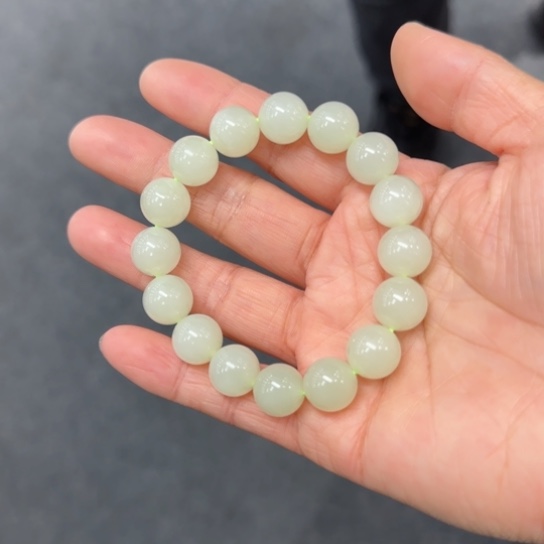 和田玉手链未镶嵌冰晴水卡12