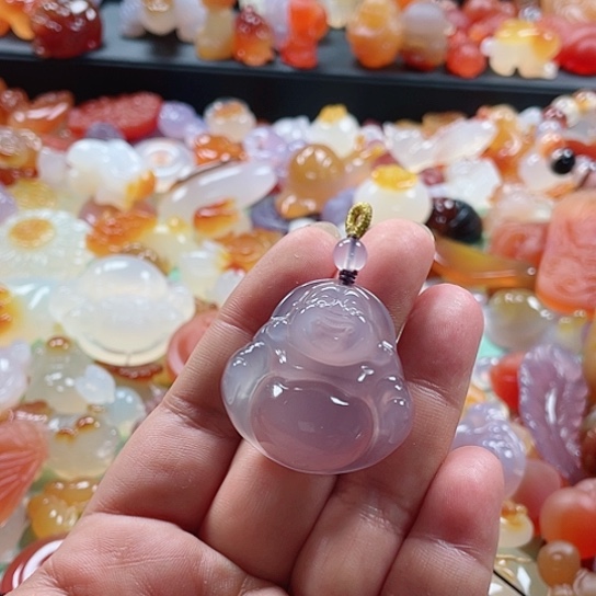 玛瑙/玉髓颈饰未镶嵌少*