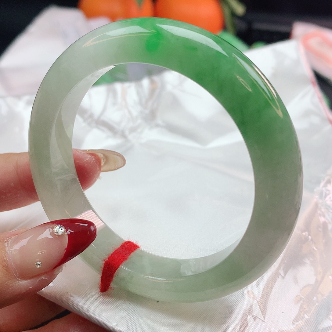 翡翠手镯未镶嵌1865正圈54