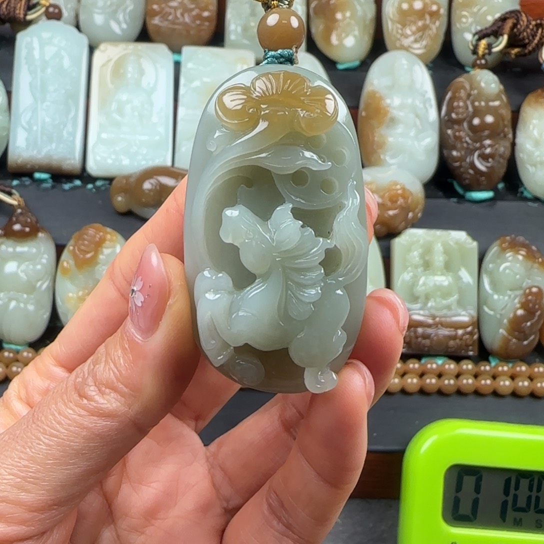 依***旧和田玉未镶嵌挂件