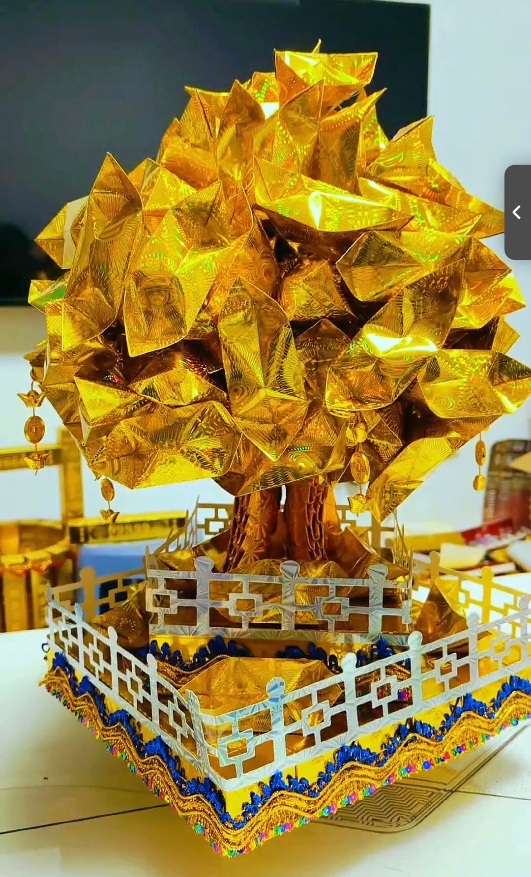 摇钱树折纸半成品材料包含教程适合手工DIY