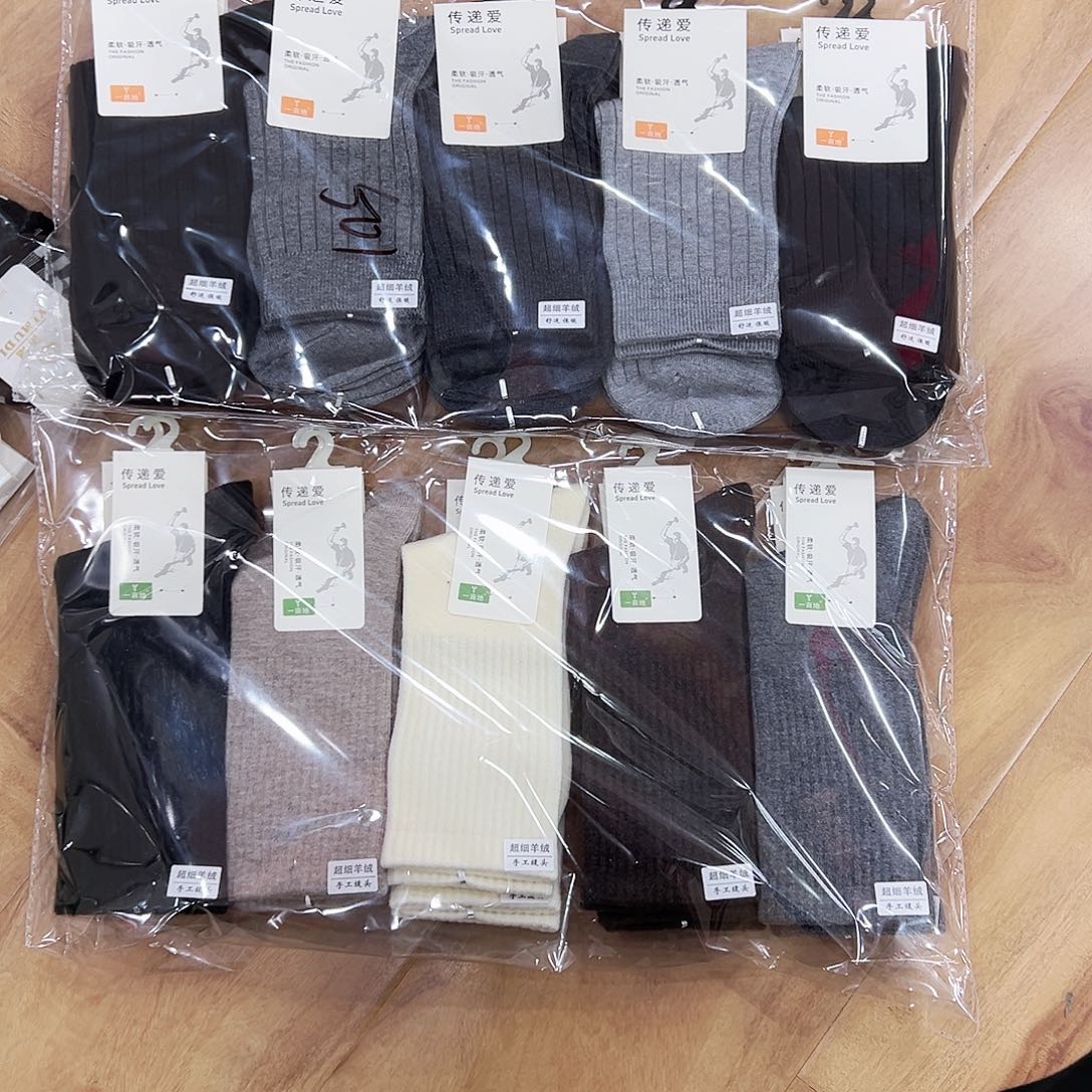 长绒棉男士超细羊绒五双女士超细羊绒五双