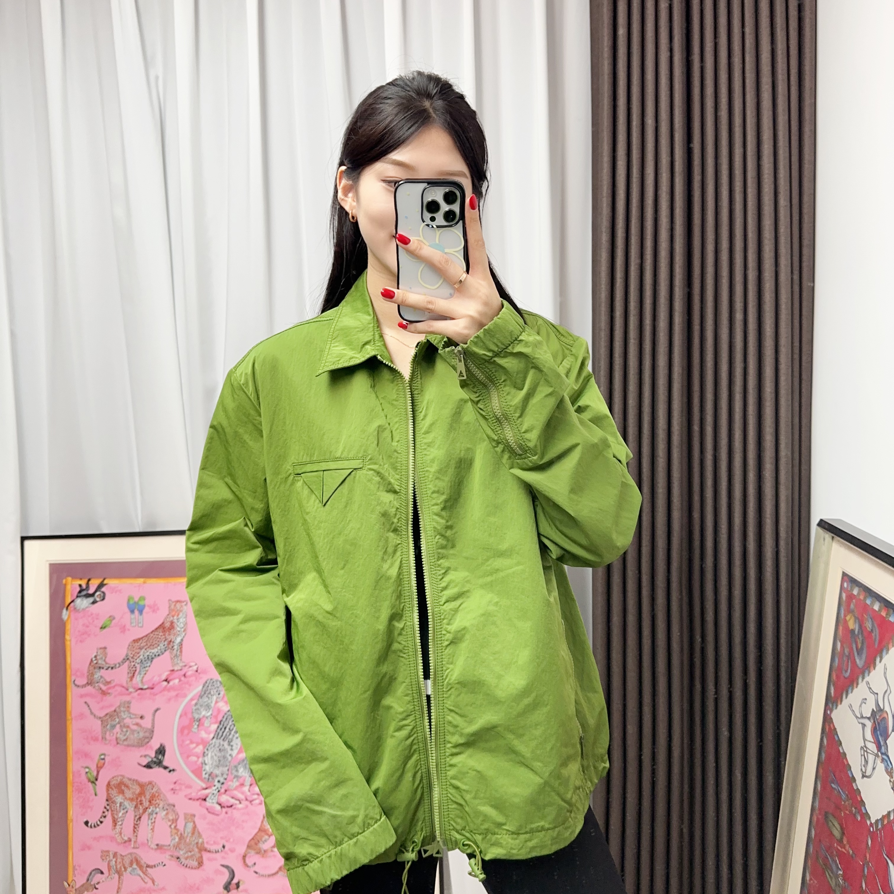 95新 BOTTEGA VENETA/葆蝶家 BV绿色外套/251209LXY7W25