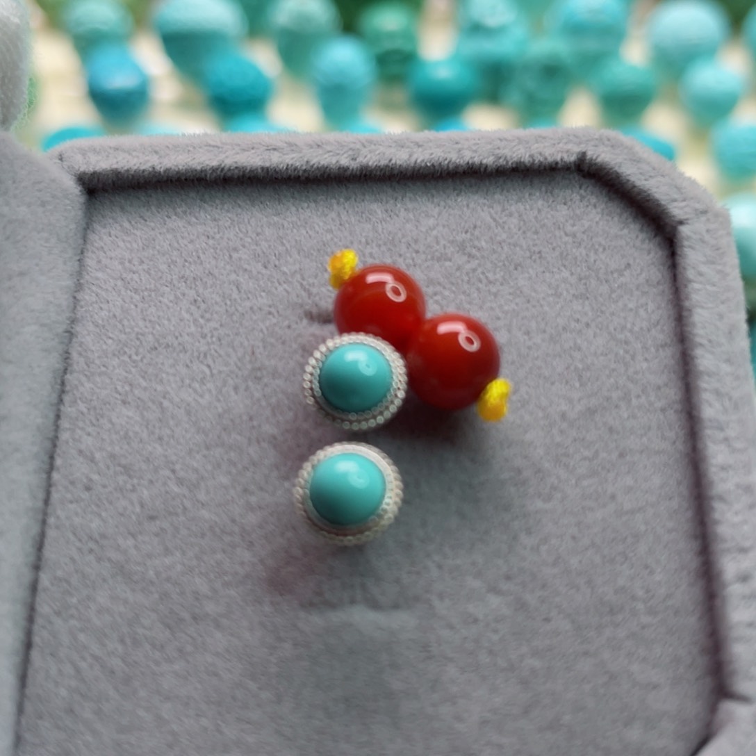 南红玛瑙珠宝奇石银S925镶嵌