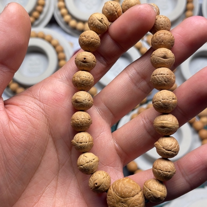 凤眼菩提手串好*来百年老树，小实心凤眼