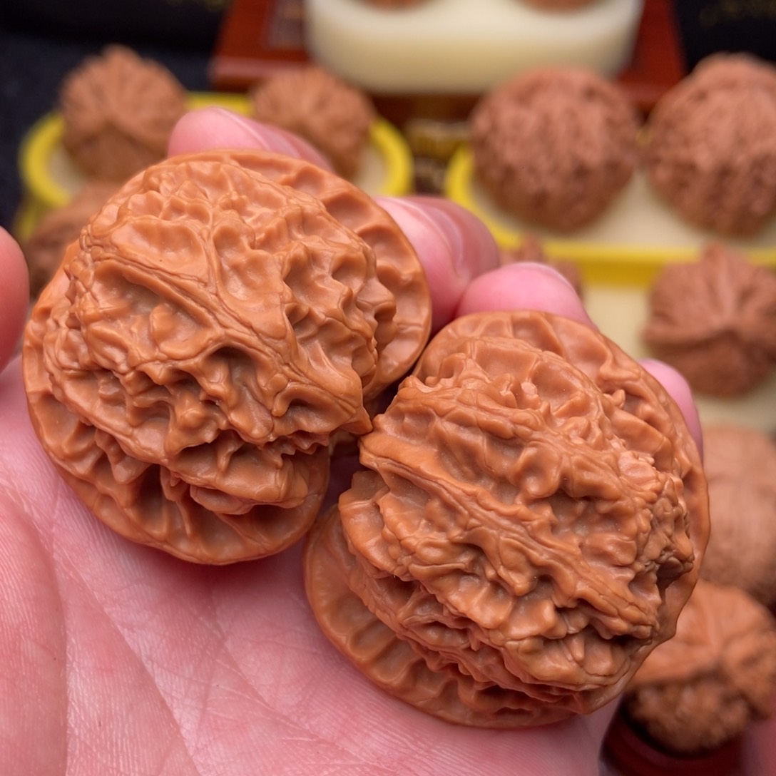 桃核把件老树大苹果园狮子头43