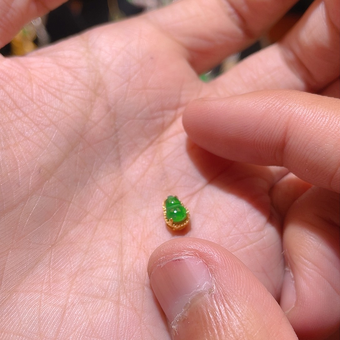 翡翠吊坠(不含链)银S925镶嵌