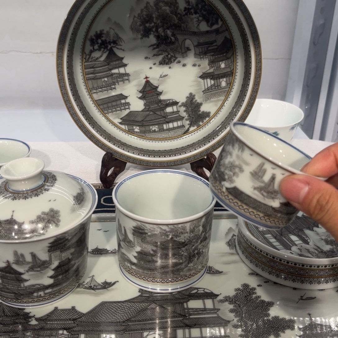 微***风6套装茶具套装家用长盘