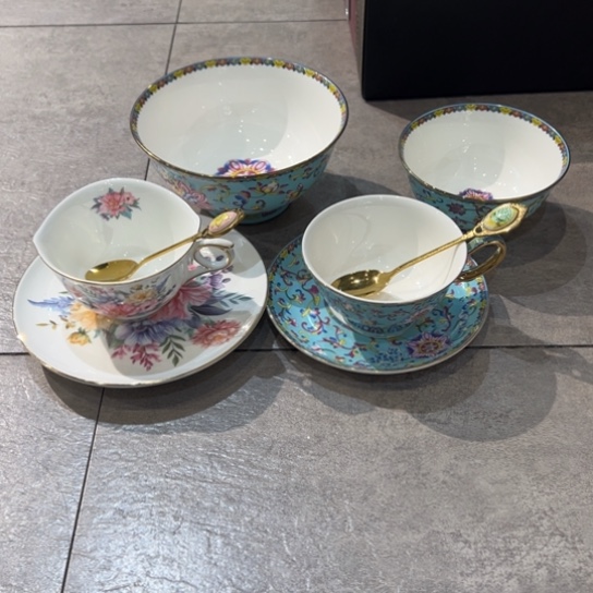 骨瓷珐琅彩瓷器123
