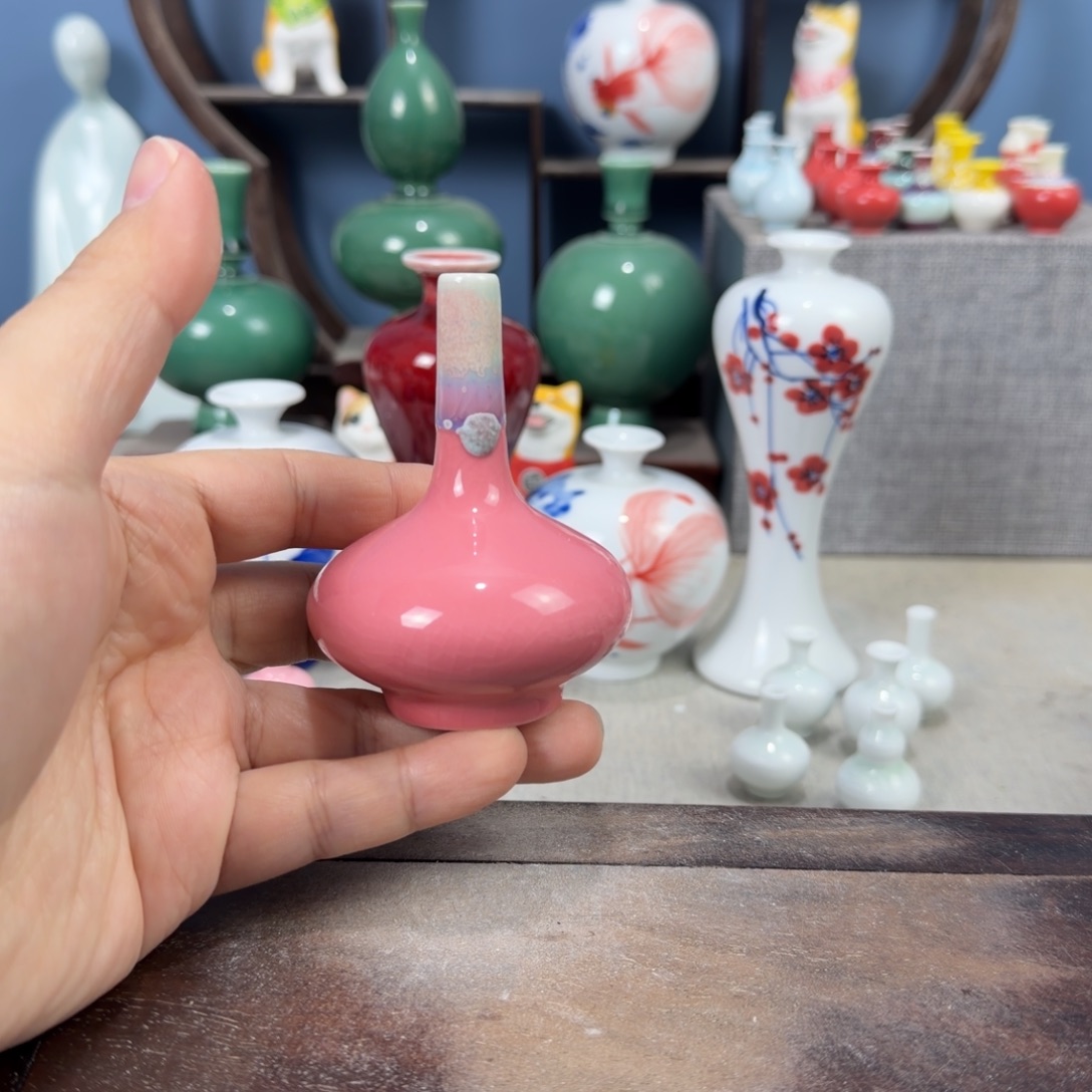 陶瓷手工小花器摆件