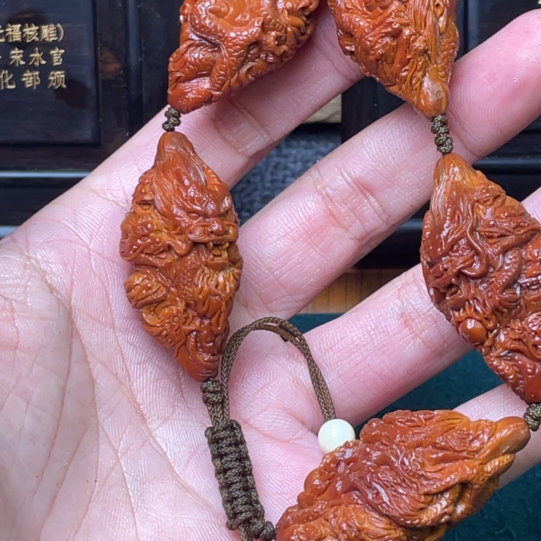 清***落吊坠橄榄核Dhd九龙5