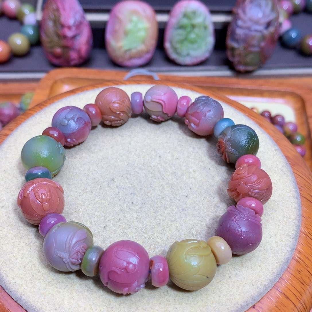 玛瑙手链未镶嵌盐源