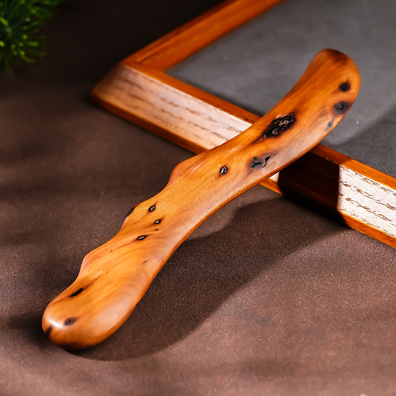 天然雷击枣木刮痧实木天然纹理板肩颈背部经络按摩刮刮板-542870