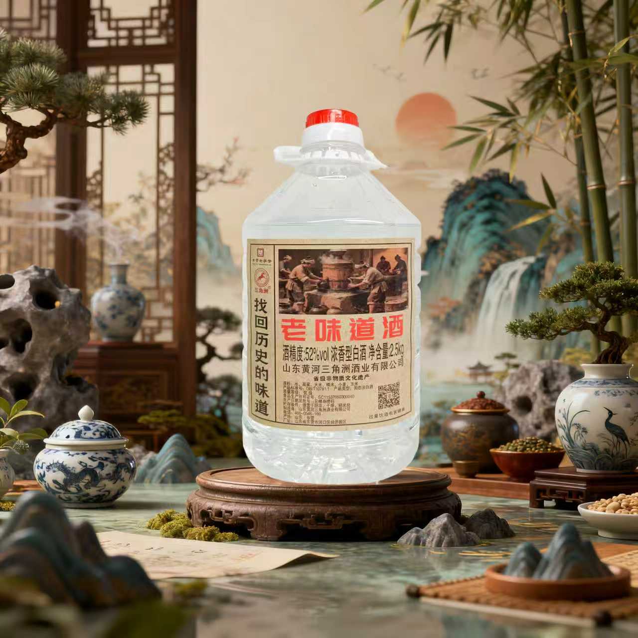 三角洲52度5斤老味道浓香型白酒