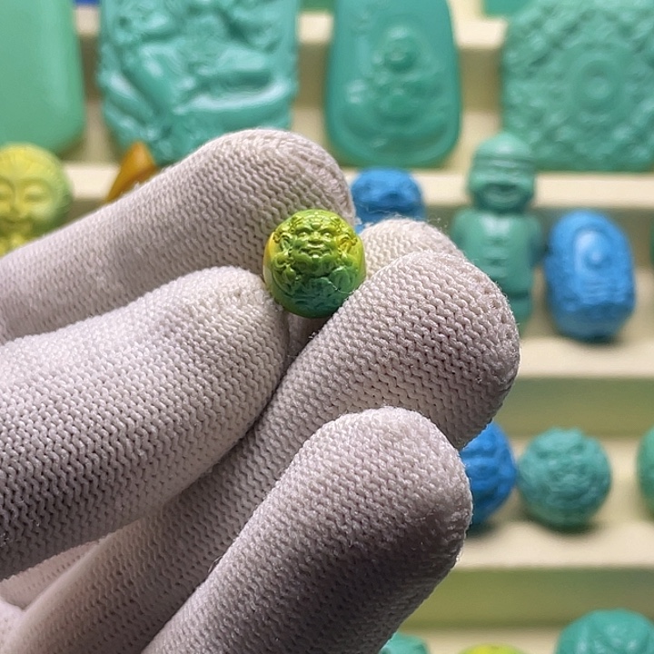 菜籽黄高瓷黄财神圆珠11+