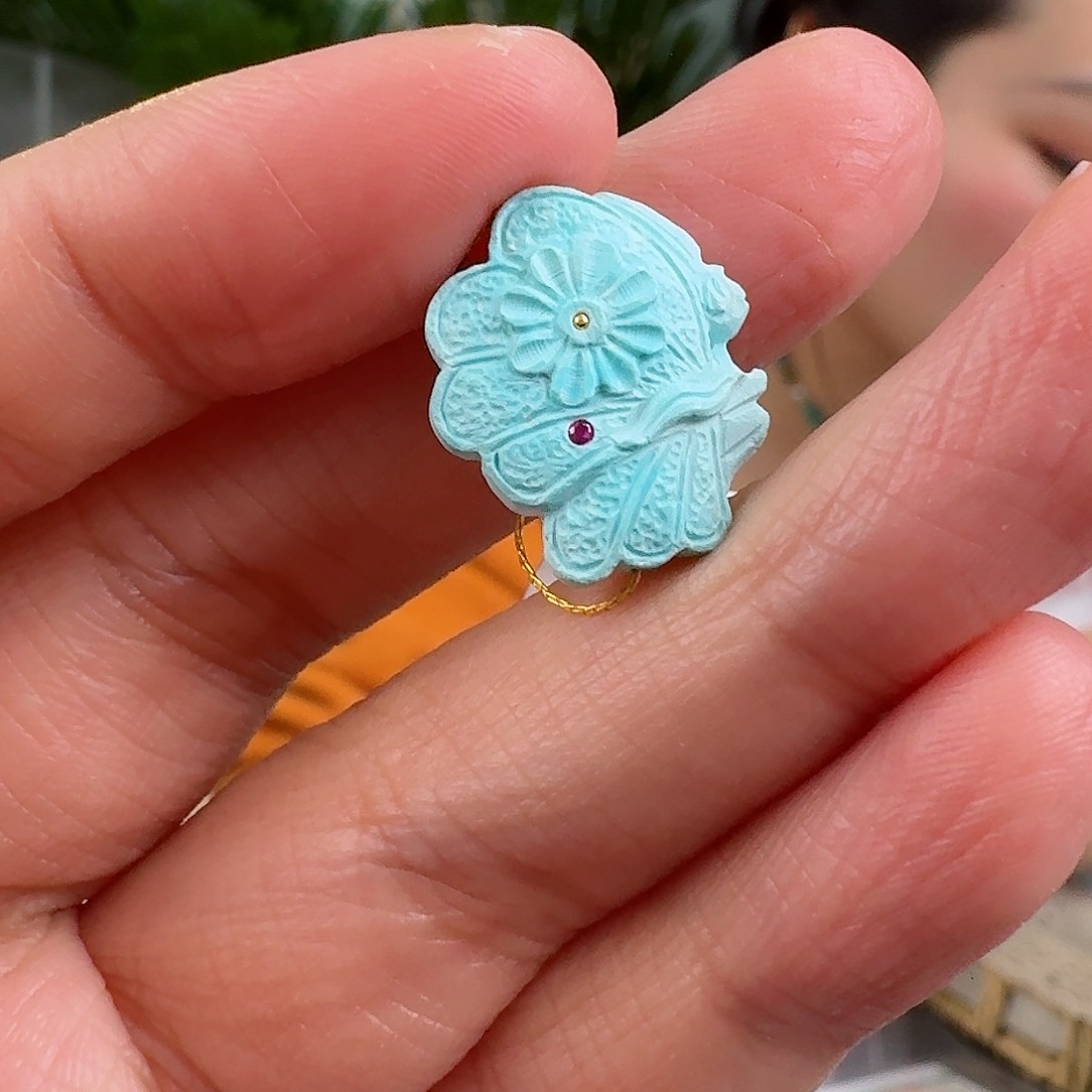 绿松石珠宝奇石未镶嵌