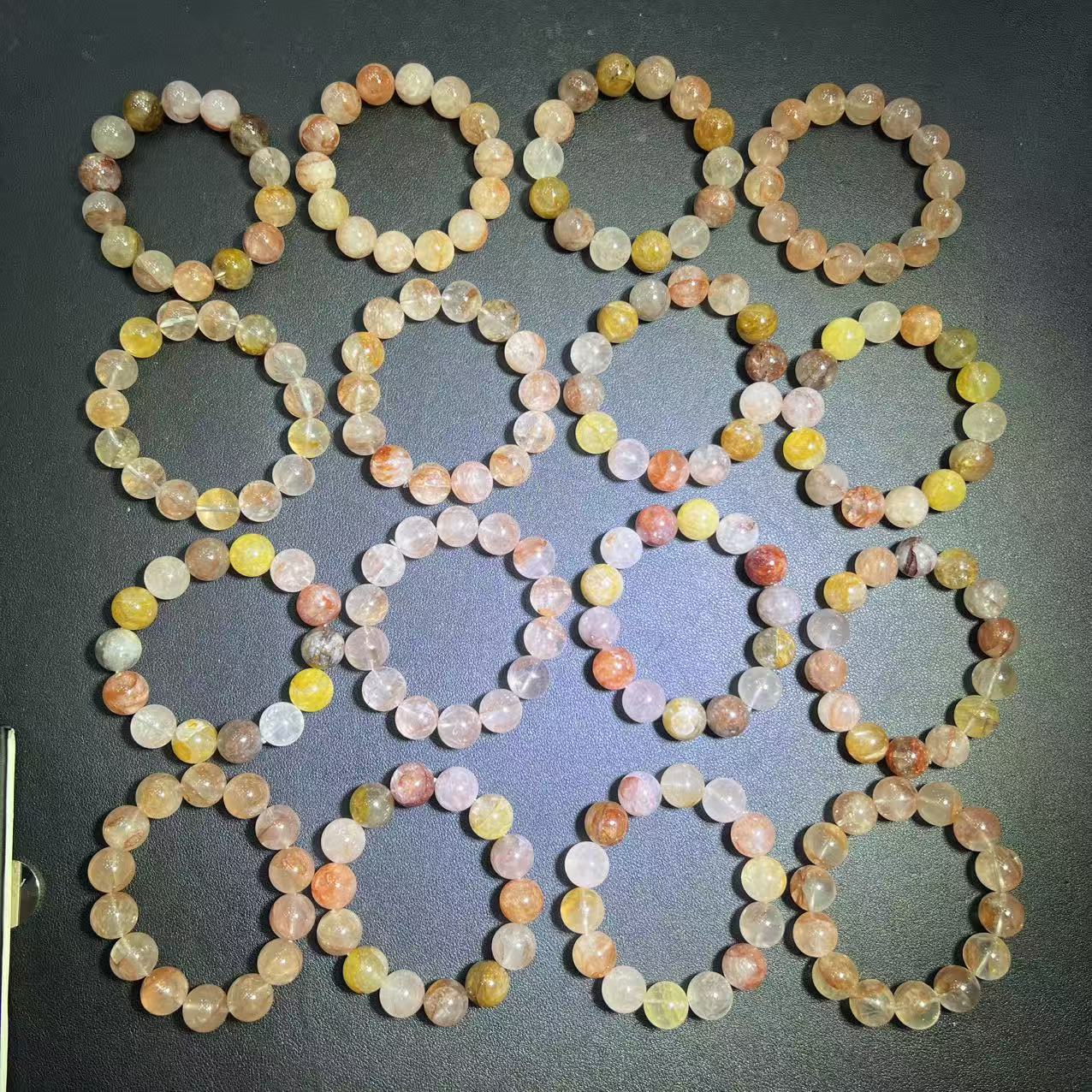 q-C3933卡16左右-彩虹晶水晶手串-多样性发其一