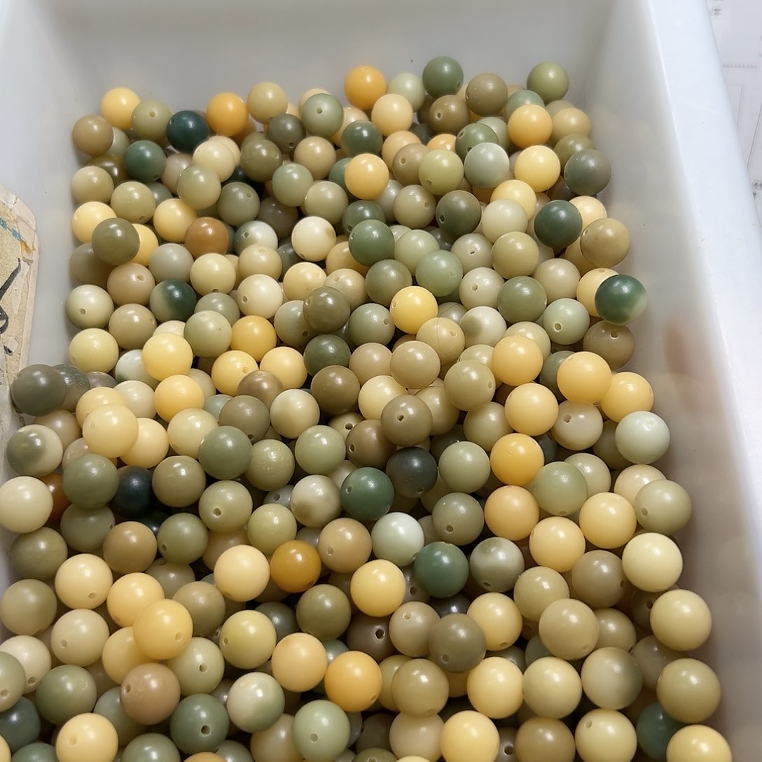 菩提根/象牙果吊坠卡12多宝圆珠100颗