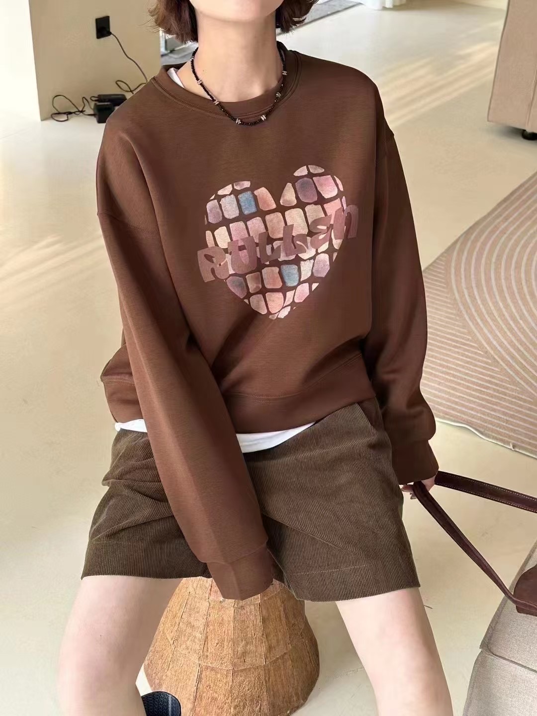 泡妈童装  2025春季儿童休闲时尚女童卫衣1726