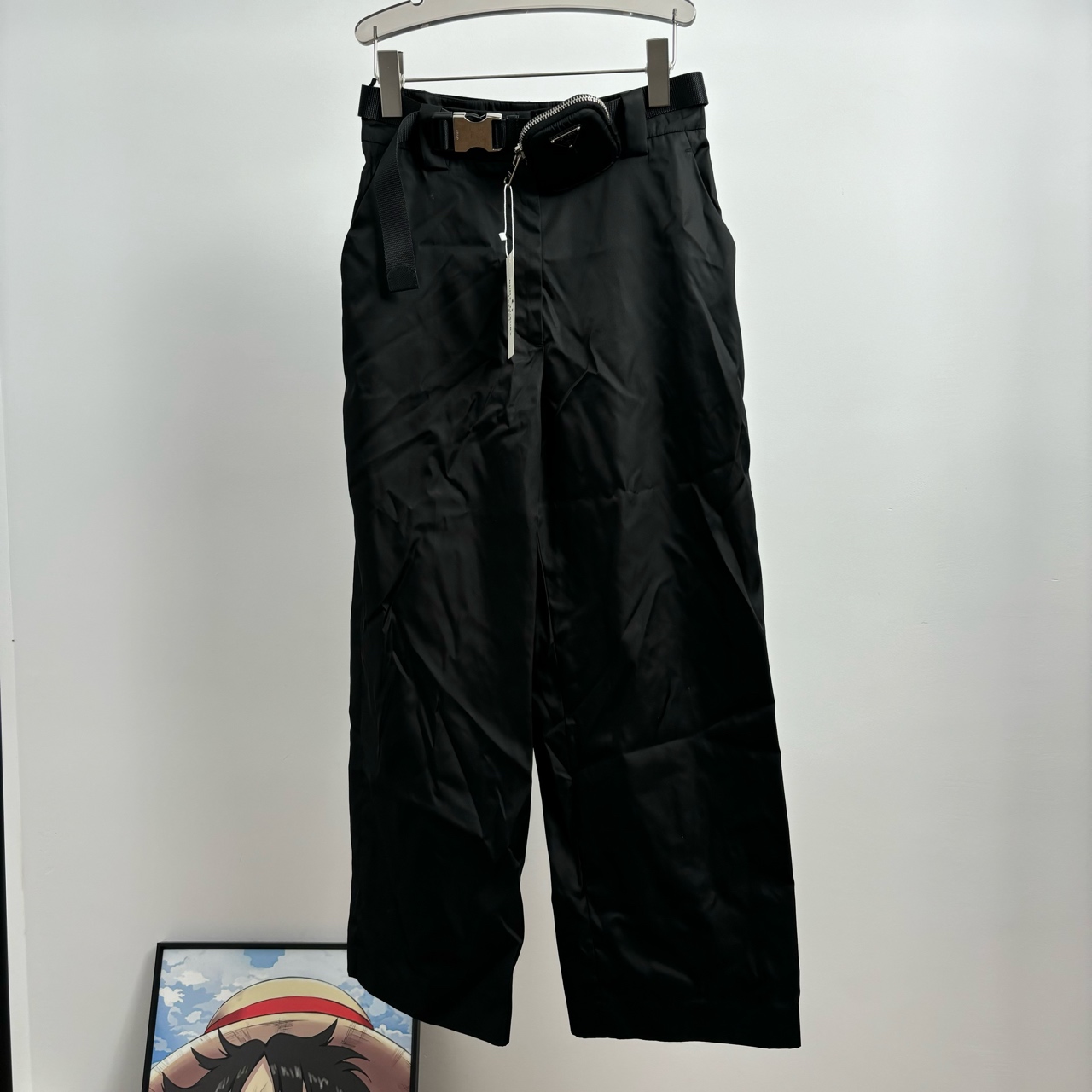 99新 Prada/普拉达 黑色机能腰包裤 38码 GM002051