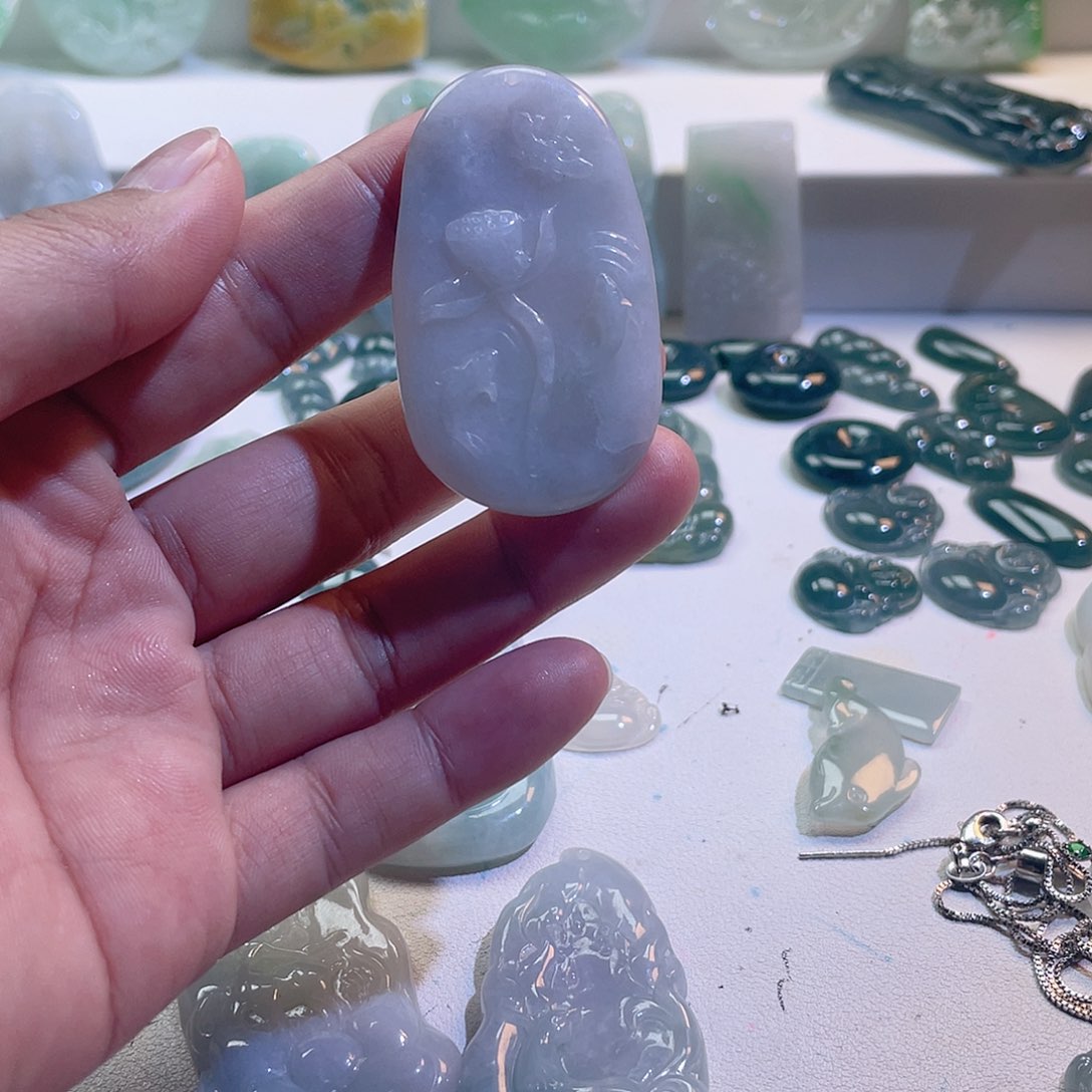 翡翠颈饰未镶嵌翡翠挂件