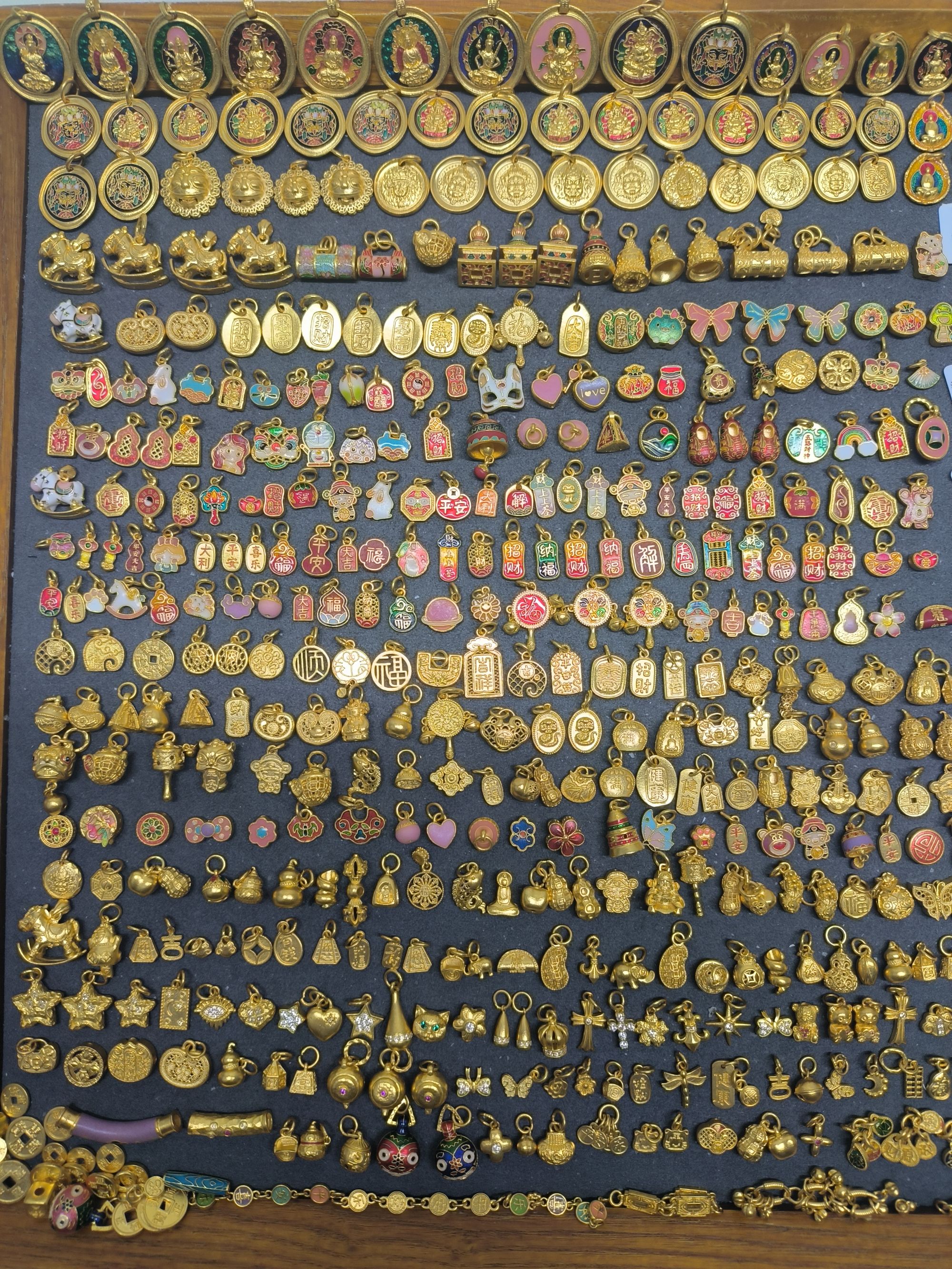 大盘看这里！足金999 烧蓝素金配件！看款链接勿拍！