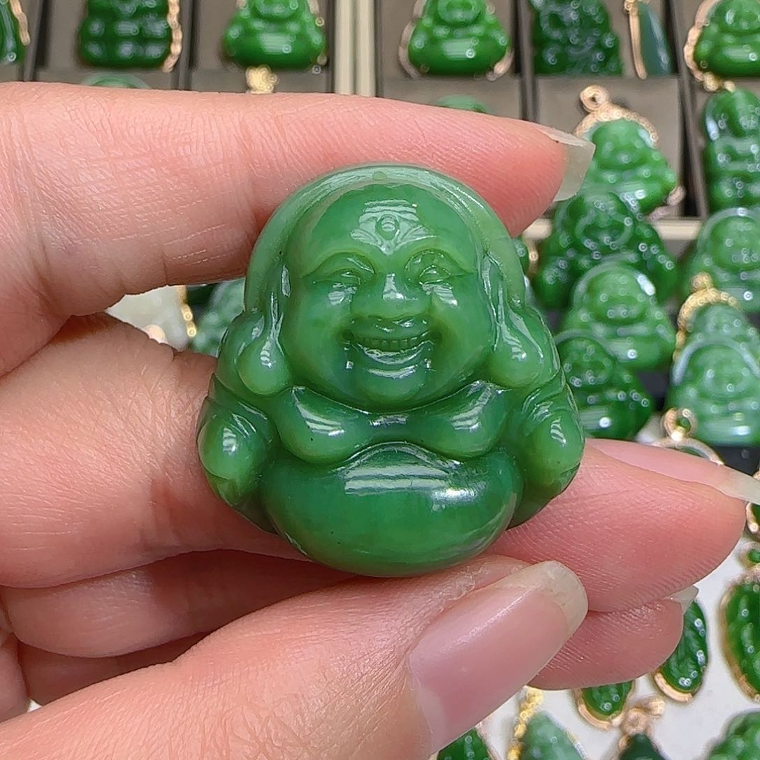 和田玉（碧玉）吊坠(不含链)未镶嵌