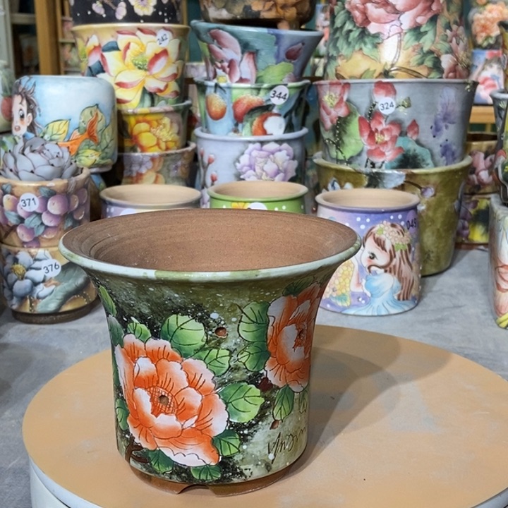 红陶景德镇艺术手绘作品