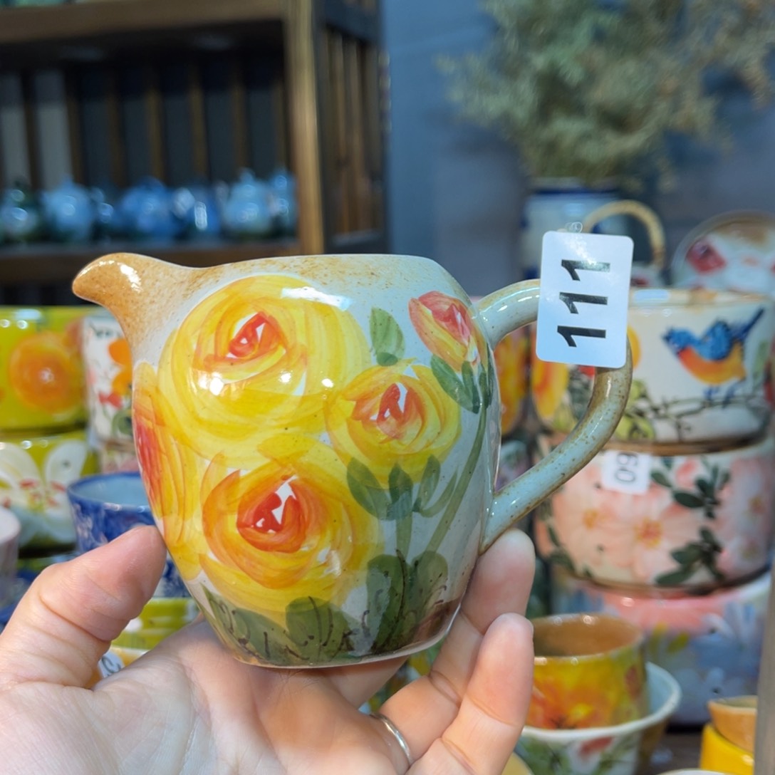 杯素浅陶瓷手工手绘