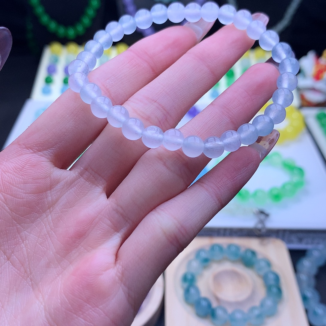 翡翠散珠翡翠手串666